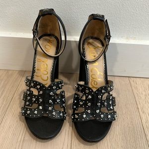 Sam Edelman Black Block Heels